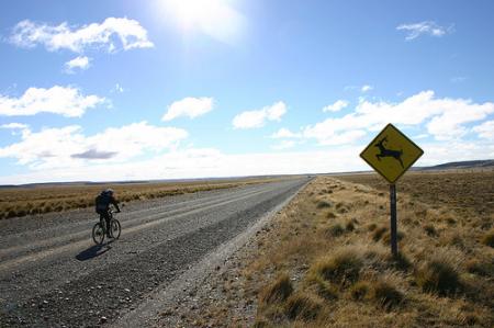 mountain bike in patagonia bicicletta