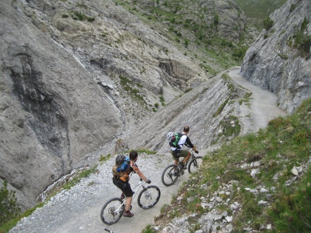 fotografie mountain bike livigno