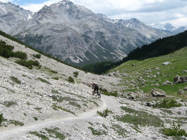 fotografie mountain bike livigno