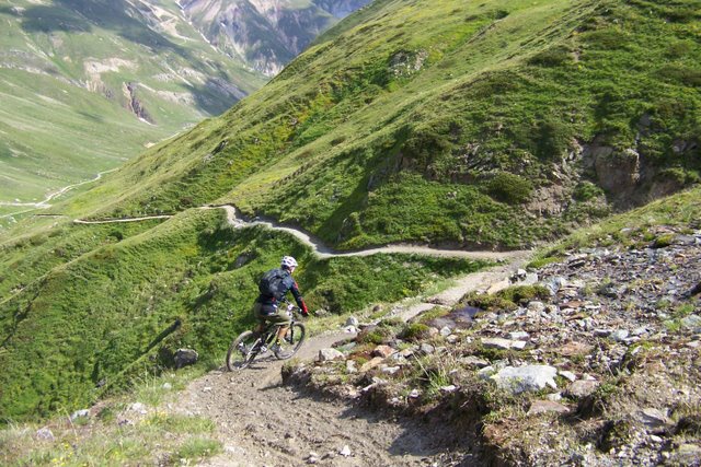 fotografie mountain bike livigno