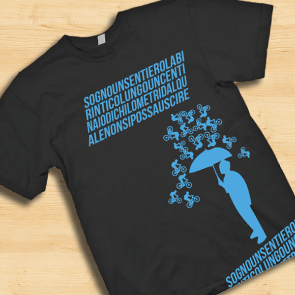 T-Shirt "Sogno un sentiero labirintico ..."