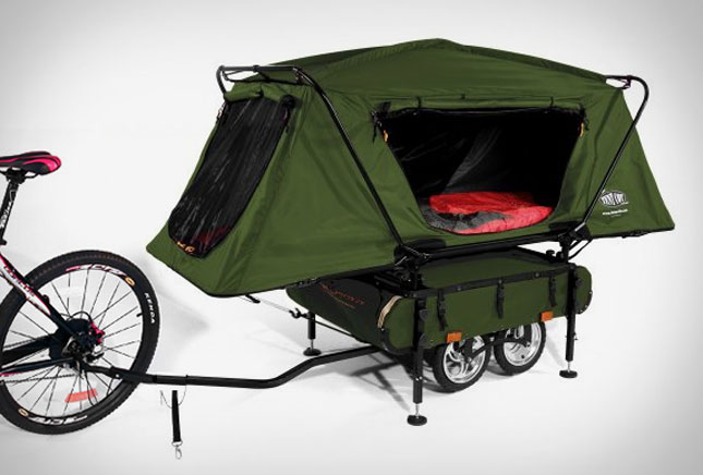 Tenda +  Mtb - Una soluzione un pò... ingombrante