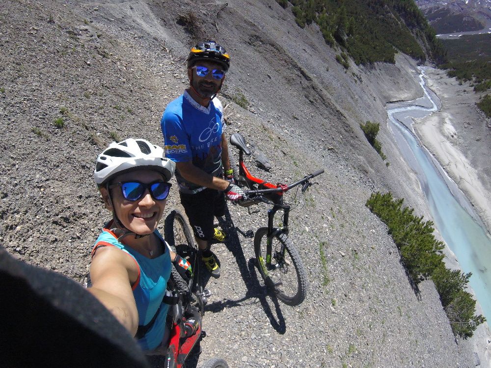 Alta Rezia giro dei 3 passi mountain bike